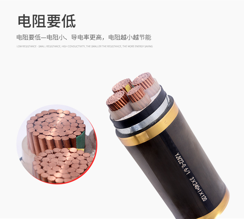 YJV22 铠装铜电缆